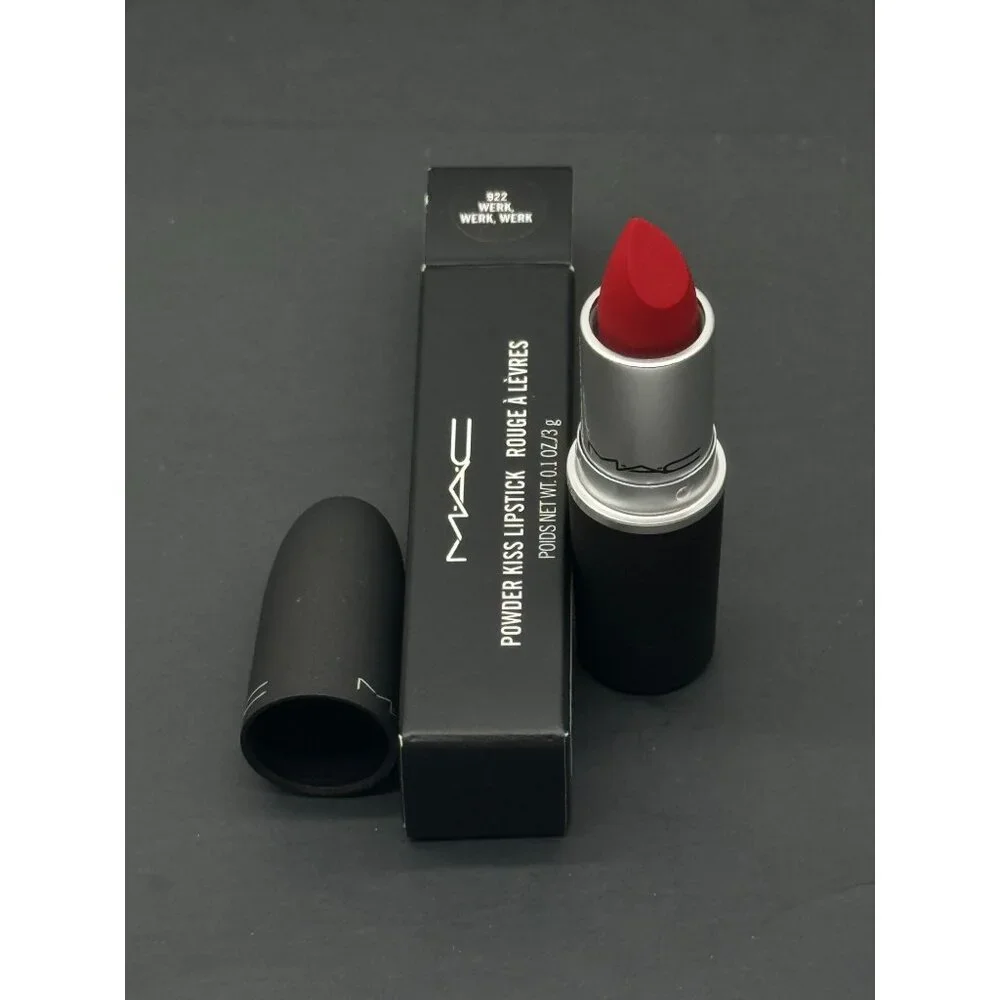 MAC Werk Werk Werk Powder Kiss Lipstick 0.1 oz/3g